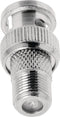 Coax-Adapter BNC BNC Male - F-Connector Female Zilver