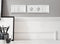 Coax Contactdoos - Wandcontactdoos - Inbouw - 2-voudig Stopcontact - 1-voudig Coax - Randaarde - Incl. Afdekraam - Wit