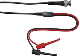 Coaxkabel 1M - Bnc Mannelijk + 2 Miniatuur Klemtestpennen