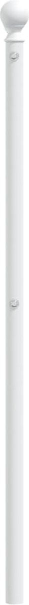 vidaXL - Hoofdbord - 120 - cm - metaal - wit