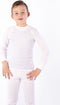 Avento Thermoshirt Kinderen - Thermo Ondergoed - Comfortabele stof - Wit