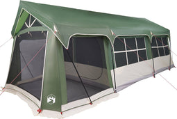 vidaXL - Groene - Kampeertent - met - Vensters - voor - 10 - Personen - - - Waterdicht