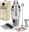 Cocktail Making Set, Cocktail Mixing Set, 750 ml Cocktail Shaker, Cocktail Mixer, RVS Cocktail Kit w/Strainer Jigger Pourer Bar Lepel, Cocktail Geschenken Set w/Recepten