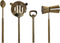 Cocktail Set DKD Home Decor 10 x 3 x 21 cm Zilverkleurig Gouden Roestvrij staal Marmer