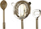 Cocktail Set DKD Home Decor 10 x 3 x 21 cm Zilverkleurig Gouden Roestvrij staal Marmer