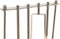 Cocktail Set DKD Home Decor 25,5 x 9 x 30 cm Natuurlijk Zilverkleurig Roestvrij staal Acacia