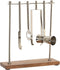 Cocktail Set DKD Home Decor 25,5 x 9 x 30 cm Natuurlijk Zilverkleurig Roestvrij staal Acacia