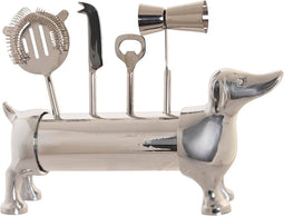 Cocktail Set DKD Home Decor 37 x 9 x 18 cm Zilverkleurig Roestvrij staal