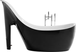 COCO - Badkuip - Zwart - 80 x 180 - Acryl