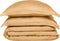 Coco & Cici - Bamboe Dekbedovertrek 240 x 220 cm - 2 Persoons Beddengoed - Okergeel - 2 Kussenslopen ( 60x70) - 100% Eco Bamboe