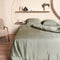 Coco & Cici - Bamboe Dekbedovertrek 260 x 220 cm - 2 Persoons Beddengoed - Olijfgroen - 2 Kussenslopen (60x70) - 100% Eco Bamboe