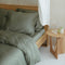 Coco & Cici - Bamboe Hoeslaken 180 x 200 cm - 2 Persoons Beddengoed - Olijfgroen - Elastiek Rondom - 100% Eco Bamboe