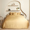 Coco & Cici - Bamboe Hoeslaken 180 x 210 cm - 2 Persoons Beddengoed - Okergeel - Elastiek Rondom - 100% Eco Bamboe