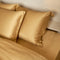 Coco & Cici - Bamboe Hoeslaken 180 x 210 cm - 2 Persoons Beddengoed - Okergeel - Elastiek Rondom - 100% Eco Bamboe