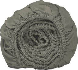 Coco & Cici - Bamboe Hoeslaken 200 x 200 cm - 2 Persoons Beddengoed - Olijfgroen - Elastiek Rondom - 100% Eco Bamboe