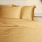 Coco & Cici - Bamboe Kussensloop 65 x 65 cm - Kussenhoes - Okergeel - 100% Eco Bamboe - Volant 2 cm - 1 stuk