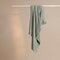 Coco & Cici - Bamboe Kussensloop 65 x 65 cm - Kussenhoes - Olijfgroen - 100% Eco Bamboe - Volant 2 cm - 1 stuk