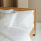 Coco & Cici - Bamboe Kussensloop 65 x 65 cm - Kussenhoes - Wit - 100% Eco Bamboe - Volant 2 cm - 1 stuk