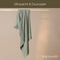 Coco & Cici - Bamboe Kussensloop 70 x 50 cm - Kussenhoes - Olijfgroen - 100% Eco Bamboe - Volant 2 cm - 1 stuk
