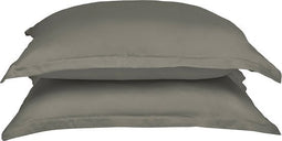 Coco & Cici - Bamboe Kussensloop 75 x 50 cm - Kussenhoes - Olijfgroen - 100% Eco Bamboe - Volant 2 cm - 1 stuk