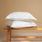 Coco & Cici - Bamboe Kussensloop 80 x 40 cm - Kussenhoes - Wit - 100% Eco Bamboe - Volant 2 cm - 1 stuk