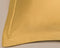 Coco & Cici - Bamboe Kussensloop 80 x 80 cm - Kussenhoes - Okergeel - 100% Eco Bamboe - Volant 2 cm - 1 stuk