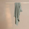 Coco & Cici - Bamboe Kussensloop 80 x 80 cm - Kussenhoes - Olijfgroen - 100% Eco Bamboe - Volant 2 cm - 1 stuk