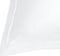 Coco & Cici - Bamboe Kussensloop 80 x 80 cm - Kussenhoes - Wit - 100% Eco Bamboe - Volant 2 cm - 1 stuk