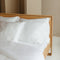 Coco & Cici - Bamboe Kussensloop 80 x 80 cm - Kussenhoes - Wit - 100% Eco Bamboe - Volant 2 cm - 1 stuk