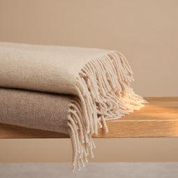 Coco & Cici - Cashmere Plaid 130 x 180 cm - 100% Cashmere - Zachte Deken - Bruin
