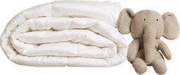 Coco & Cici - Tencel Dekbed Lente / Herfst 100 x 135 cm - 1 Persoons Beddengoed - Kinderdekbed - Lyocell - Ademend & Extra Zacht - Wit