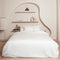 Coco & Cici - Tencel Sateen Dekbedovertrek 140 x 200 cm - 1 Persoons Beddengoed - Off White - Lyocell - Hypoallergeen & Extra Zacht - 1 Kussensloop (60x70)