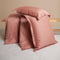 Coco & Cici - Tencel Sateen Dekbedovertrek 200 x 200 cm - 2 Persoons Beddengoed - Terra Roze - Lyocell - Hypoallergeen & Extra Zacht - 2 Kussenslopen (60x70)