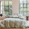 Coco & Cici - Tencel Sateen Dekbedovertrek 200 x 220 cm - 2 Persoons Beddengoed - Grijs Groen - Lyocell - Hypoallergeen & Extra Zacht - 2 Kussenslopen (60x70)