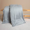 Coco & Cici - Tencel Sateen Dekbedovertrek 200 x 220 cm - 2 Persoons Beddengoed - Grijs Blauw - Lyocell - Hypoallergeen & Extra Zacht - 2 Kussenslopen (60x70)