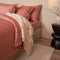 Coco & Cici - Tencel Sateen Dekbedovertrek 200 x 220 cm - 2 Persoons Beddengoed - Terra Roze - Lyocell - Hypoallergeen & Extra Zacht - 2 Kussenslopen (60x70)