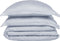 Coco & Cici - Tencel Sateen Dekbedovertrek 240 x 220 cm - 2 Persoons Beddengoed - Grijs Blauw - Lyocell - Hypoallergeen & Extra Zacht - 2 Kussenslopen (60x70)