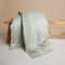 Coco & Cici - Tencel Sateen Dekbedovertrek 240 x 220 cm - 2 Persoons Beddengoed - Grijs Groen - Lyocell - Hypoallergeen & Extra Zacht - 2 Kussenslopen (60x70)