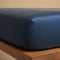 Coco & Cici - Tencel Sateen Hoeslaken 180 x 200 cm - 2 Persoons Beddengoed - Lyocell - Elastiek Rondom - Donker Blauw - Extra Zacht