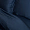 Coco & Cici - Tencel Sateen Hoeslaken 200 x 200 cm - 2 Persoons Beddengoed - Lyocell - Elastiek Rondom - Donker Blauw - Extra Zacht