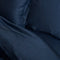 Coco & Cici - Tencel Sateen Hoeslaken 200 x 220 cm - 2 Persoons Beddengoed - Lyocell - Elastiek Rondom - Donker Blauw - Extra Zacht