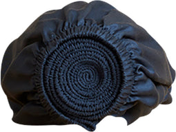 Coco & Cici - Tencel Sateen Hoeslaken 90 x 200 cm - 1 Persoons Beddengoed - Lyocell - Elastiek Rondom - Donker Blauw - Extra Zacht