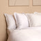 Coco & Cici - Tencel Sateen Hoeslaken Topper 180 x 200 x 10 cm - 2 Persoons Beddengoed - Lyocell - Elastiek Rondom - Wit - Extra Zacht