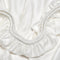 Coco & Cici - Tencel Sateen Hoeslaken Topper 180 x 200 x 15 cm - 2 Persoons Beddengoed - Lyocell - Elastiek Rondom - Off White - Extra Zacht