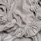 Coco & Cici - Tencel Sateen Hoeslaken Topper 180 x 200 x 15 cm - 2 Persoons Beddengoed - Lyocell - Elastiek Rondom - Taupe - Extra Zacht