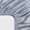 Coco & Cici - Tencel Sateen Hoeslaken Topper 180 x 200 x 5-8 cm - 2 Persoons Beddengoed - Lyocell - Elastiek Rondom - Grijs Blauw - Extra Zacht