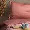 Coco & Cici - Tencel Sateen Kussensloop 50 x 60 cm - Kussenhoes - Lyocell - Extra Zacht & 100% Natuurlijk - Terra Roze