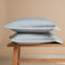 Coco & Cici - Tencel Sateen Kussensloop 60 x 50 cm - Kussenhoes - Lyocell - Extra Zacht & 100% Natuurlijk - Grijs Blauw