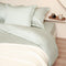 Coco & Cici - Tencel Sateen Kussensloop 60 x 50 cm - Kussenhoes - Lyocell - Extra Zacht & 100% Natuurlijk - Grijs Groen