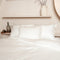 Coco & Cici - Tencel Sateen kussensloop 70 x 50 cm - Kussenhoes - Lyocell - Extra Zacht & 100% Natuurlijk - Off White - Zonder Volant